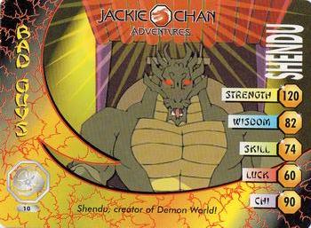 2003 API Jackie Chan Adventures - Demon Vortex #10 Shendu, creator of Demon World! Front