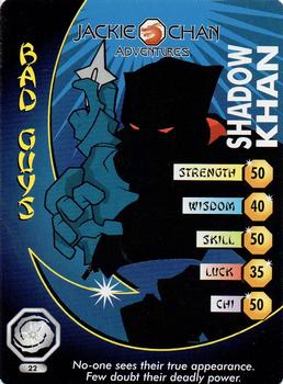 2003 API Jackie Chan Adventures - Demon Vortex #22 No-one sees their true appearance. Few doubt their deadly power. Front