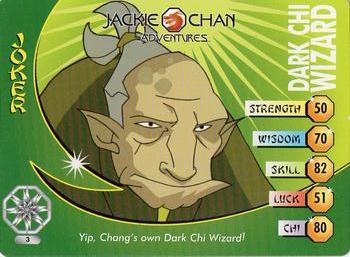 2003 API Jackie Chan Adventures - Christmas Boost #3 Yip, Chang's own Dark Chi Wizard! Front