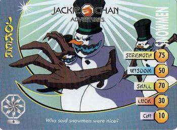 2003 API Jackie Chan Adventures - Christmas Boost #6 Who said snowmen were nice? Front