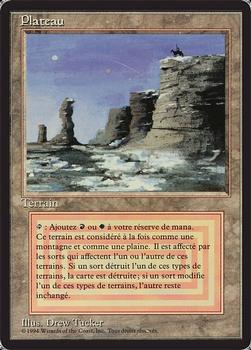 1994 Magic the Gathering Revised Edition French (Foreign Black Border) #NNO Plateau Front
