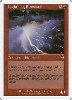 1999 Magic the Gathering Battle Royale Box Set #NNO Lightning Elemental Front