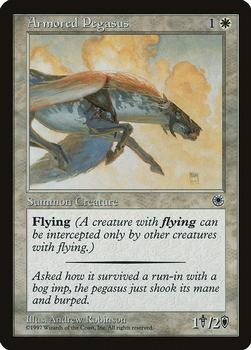 1997 Magic the Gathering Portal - Demogame Booster Exclusives #NNO Armored Pegasus Front