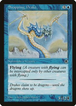 1997 Magic the Gathering Portal - Demogame Booster Exclusives #NNO Snapping Drake Front