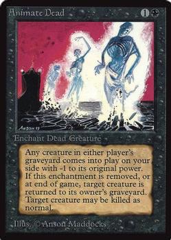 1993 Magic the Gathering Collectors’ Edition #NNO Animate Dead Front