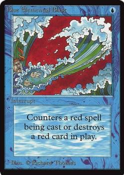 1993 Magic the Gathering Collectors’ Edition #NNO Blue Elemental Blast Front