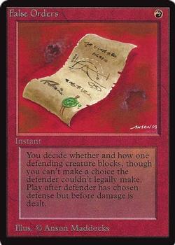 1993 Magic the Gathering Collectors’ Edition #NNO False Orders Front