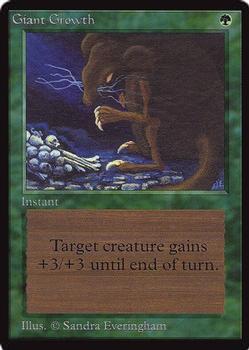 1993 Magic the Gathering Collectors’ Edition #NNO Giant Growth Front