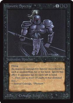1993 Magic the Gathering Collectors’ Edition #NNO Hypnotic Specter Front