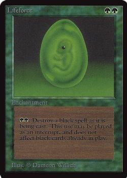 1993 Magic the Gathering Collectors’ Edition #NNO Lifeforce Front