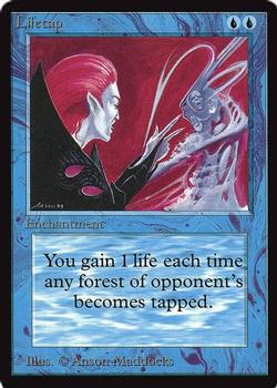 1993 Magic the Gathering Collectors’ Edition #NNO Lifetap Front
