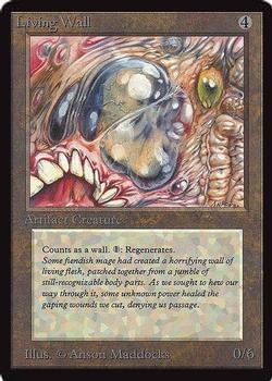 1993 Magic the Gathering Collectors’ Edition #NNO Living Wall Front