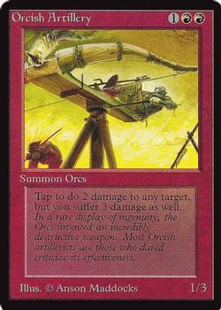 1993 Magic the Gathering Collectors’ Edition #NNO Orcish Artillery Front