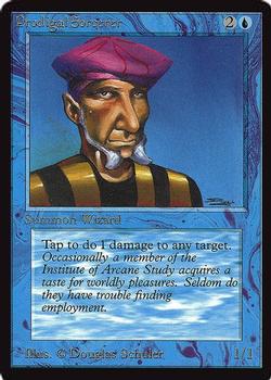1993 Magic the Gathering Collectors’ Edition #NNO Prodigal Sorcerer Front