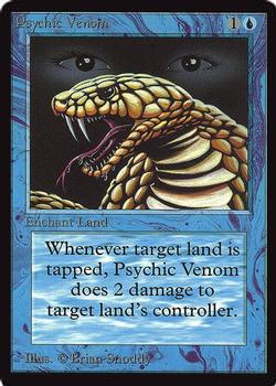 1993 Magic the Gathering Collectors’ Edition #NNO Psychic Venom Front
