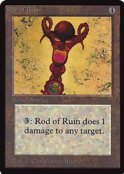 1993 Magic the Gathering Collectors’ Edition #NNO Rod of Ruin Front