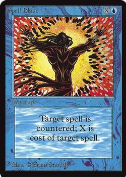 1993 Magic the Gathering Collectors’ Edition #NNO Spell Blast Front