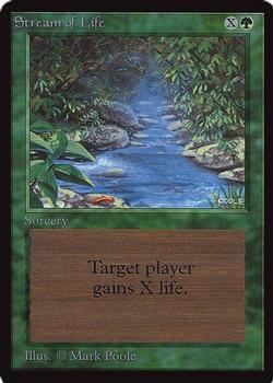 1993 Magic the Gathering Collectors’ Edition #NNO Stream of Life Front