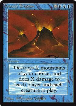 1993 Magic the Gathering Collectors’ Edition #NNO Volcanic Eruption Front