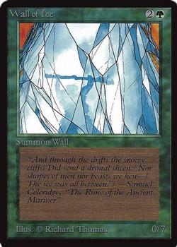 1993 Magic the Gathering Collectors’ Edition #NNO Wall of Ice Front