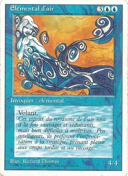 1994 Magic the Gathering Revised Edition French #NNO Elémental d'air Front