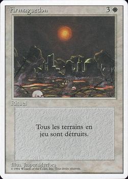 1994 Magic the Gathering Revised Edition French #NNO Armaguedon Front