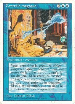 1994 Magic the Gathering Revised Edition French #NNO Contrôle magique Front