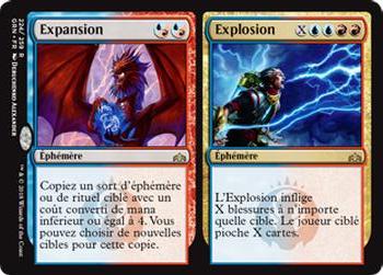 2018 Magic the Gathering Guilds of Ravnica French #224 Expansion // Explosion Front