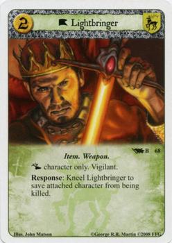 2008 FFG A Game of Thrones LCG: Core #68 Lightbringer Front