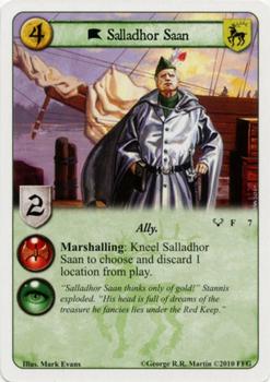 2010 FFG A Game of Thrones LCG: Kings of the Storm #7 Salladhor Saan Front