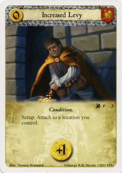 2011 FFG A Game of Thrones LCG: Lions of the Rock #3 Increased Levy Front