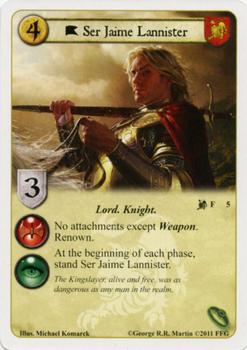 2011 FFG A Game of Thrones LCG: Lions of the Rock #5 Ser Jaime Lannister Front
