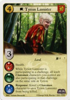 2011 FFG A Game of Thrones LCG: Lions of the Rock #7 Tyrion Lannister Front