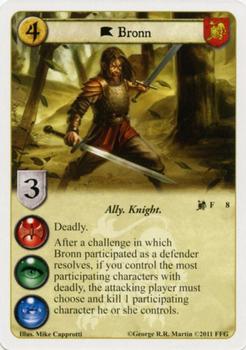 2011 FFG A Game of Thrones LCG: Lions of the Rock #8 Bronn Front