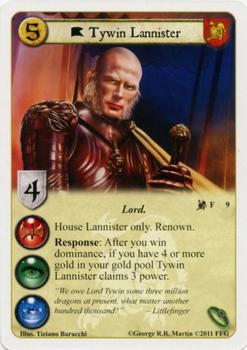 2011 FFG A Game of Thrones LCG: Lions of the Rock #9 Tywin Lannister Front