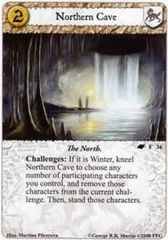 2008 FFG A Game of Thrones LCG: A Time of Ravens - The Winds of Winter #36 Northern Cave Front