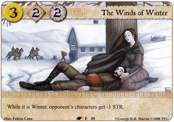2008 FFG A Game of Thrones LCG: A Time of Ravens - The Winds of Winter #40 The Winds of Winter Front