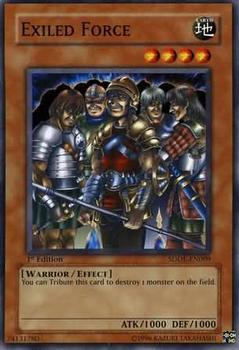 2008 Yu-Gi-Oh! The Dark Emperor English 1st Edition #SDDE-EN009 Exiled Force Front