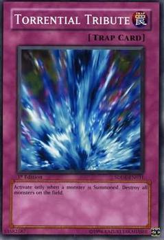 2008 Yu-Gi-Oh! The Dark Emperor English 1st Edition #SDDE-EN031 Torrential Tribute Front