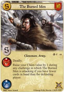 2010 FFG A Game of Thrones LCG: Brotherhood without Banners - Mountains of the Moon #44 The Burned Men Front