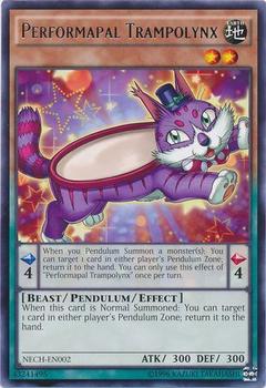 2014 Yu-Gi-Oh! The New Challengers #NECH-EN002 Performapal Trampolynx Front