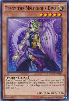 2014 Yu-Gi-Oh! The New Challengers #NECH-EN006 Elegy the Melodious Diva Front
