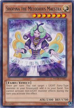 2014 Yu-Gi-Oh! The New Challengers #NECH-EN007 Shopina the Melodious Maestra Front