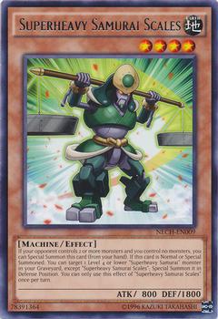 2014 Yu-Gi-Oh! The New Challengers #NECH-EN009 Superheavy Samurai Scales Front