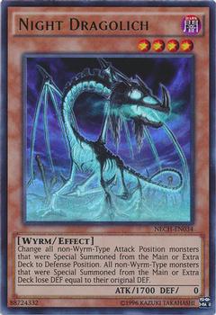 2014 Yu-Gi-Oh! The New Challengers #NECH-EN034 Night Dragolich Front