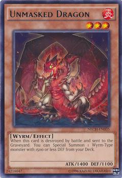 2014 Yu-Gi-Oh! The New Challengers #NECH-EN035 Unmasked Dragon Front