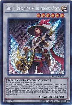 2014 Yu-Gi-Oh! The New Challengers #NECH-EN085 Virgil, Rock Star of the Burning Abyss Front