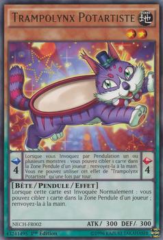 2014 Yu-Gi-Oh! The New Challengers French 1st Edition #NECH-FR002 Trampolynx Potartiste Front