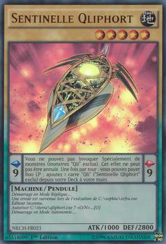 2014 Yu-Gi-Oh! The New Challengers French 1st Edition #NECH-FR021 Sentinelle Qliphort Front