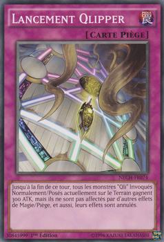 2014 Yu-Gi-Oh! The New Challengers French 1st Edition #NECH-FR074 Lancement Qlipper Front